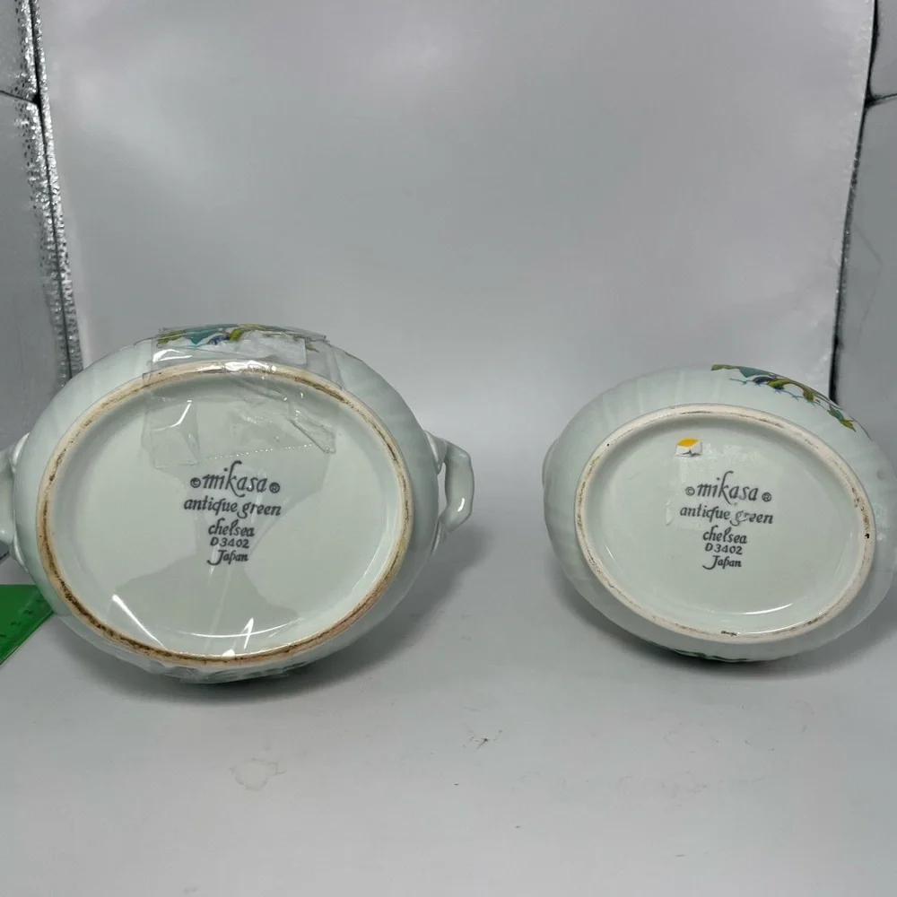 Mikasa a Floral Sugar Bowl and Creamer Set  Chelsea